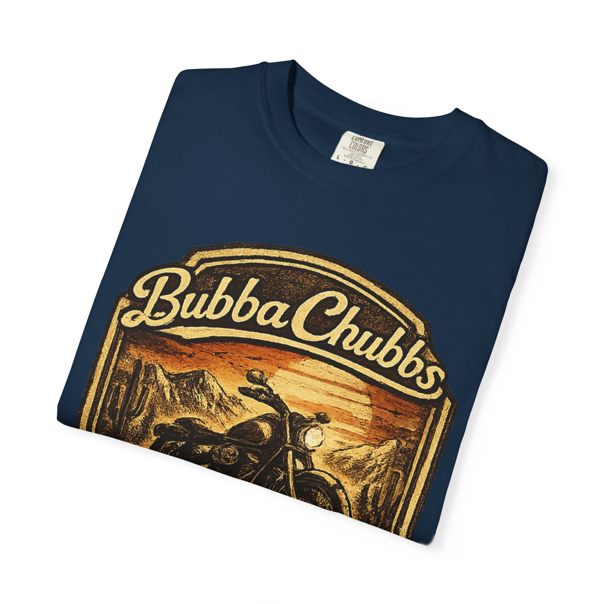 BubbaChubbs Tee —Motorcycle Garage- Get Out, Stay Wild