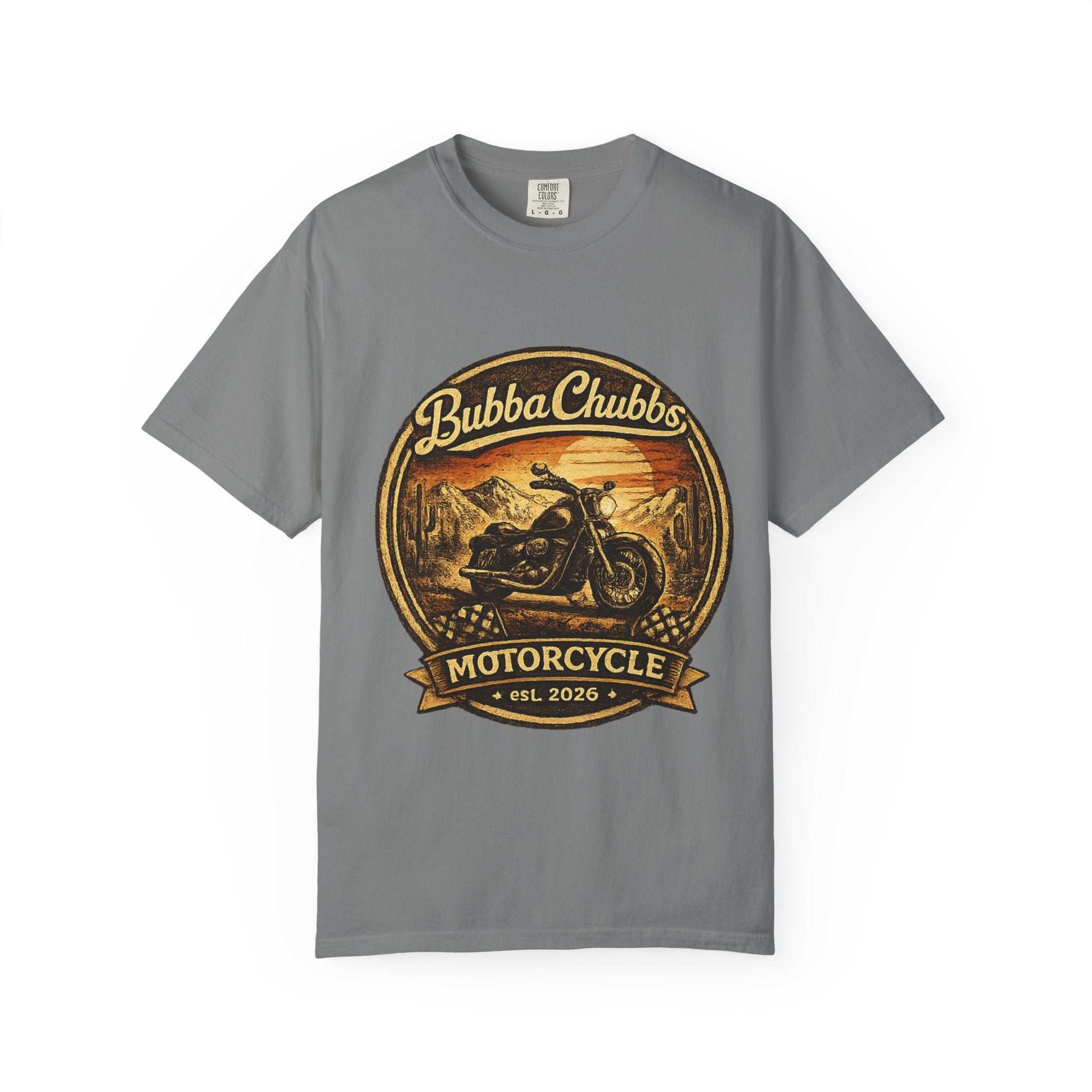 BubbaChubbs Tee —Motorcycle Main- Get Out, Stay Wild