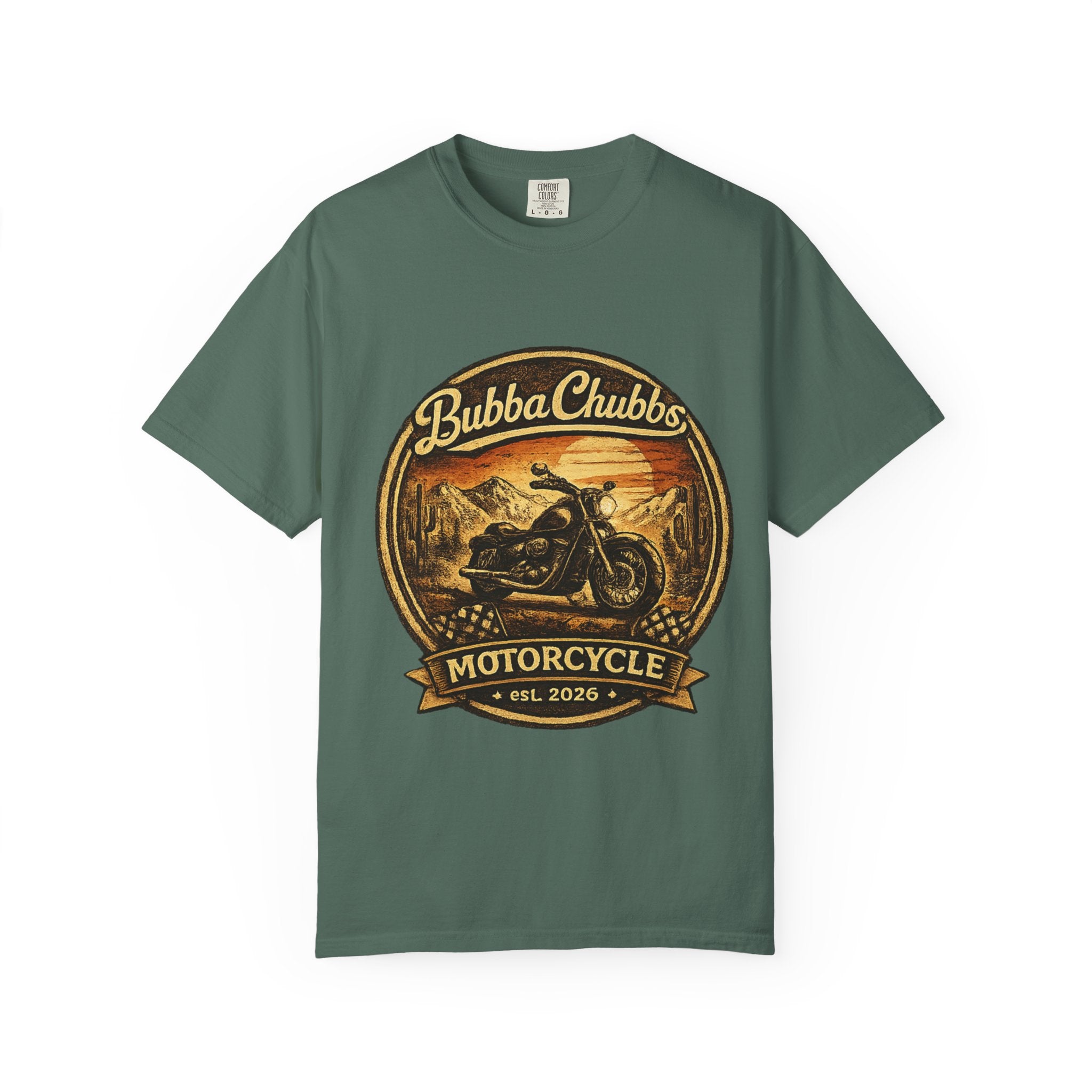 BubbaChubbs Tee —Motorcycle Main- Get Out, Stay Wild