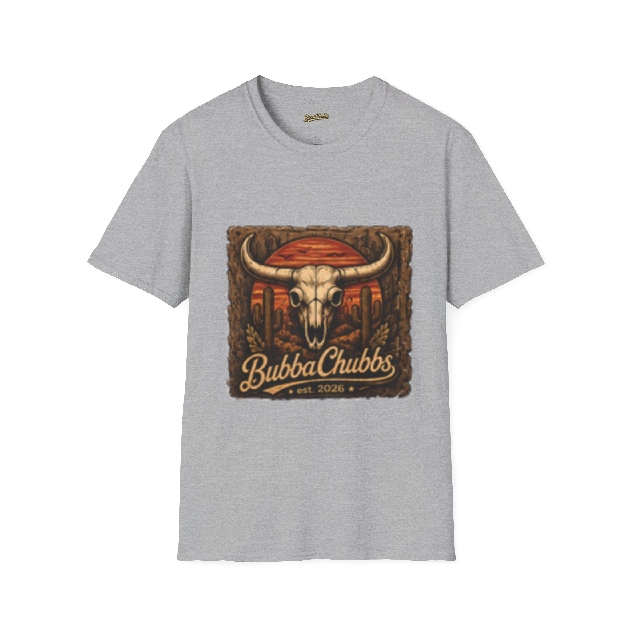 BubbaChubbs Desert Skull Logo T-Shirt