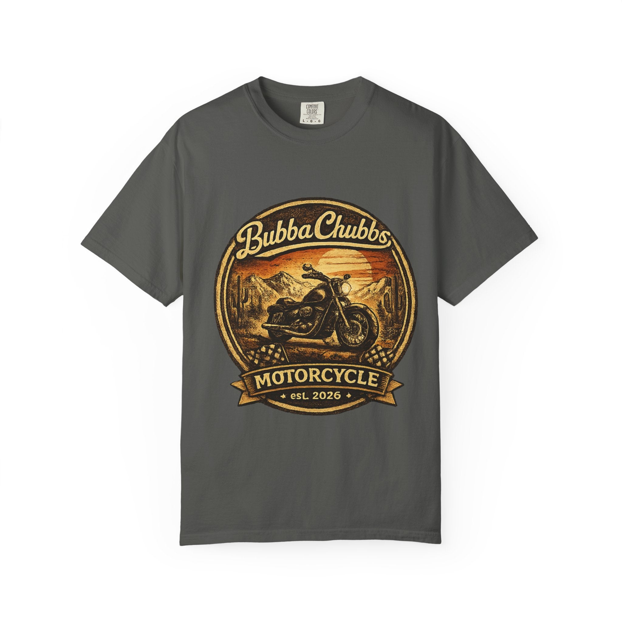BubbaChubbs Tee —Motorcycle Main- Get Out, Stay Wild