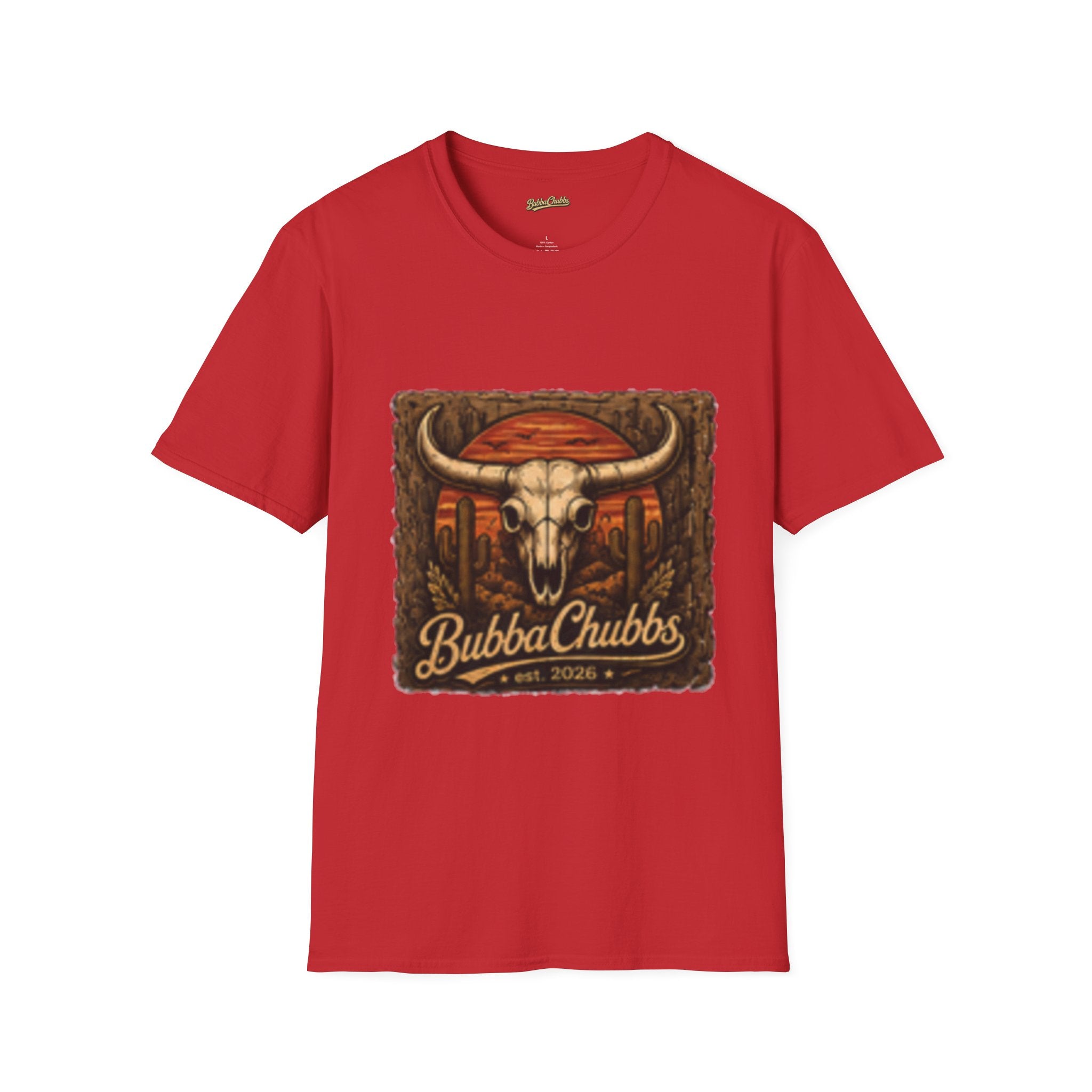 BubbaChubbs Desert Skull Logo T-Shirt