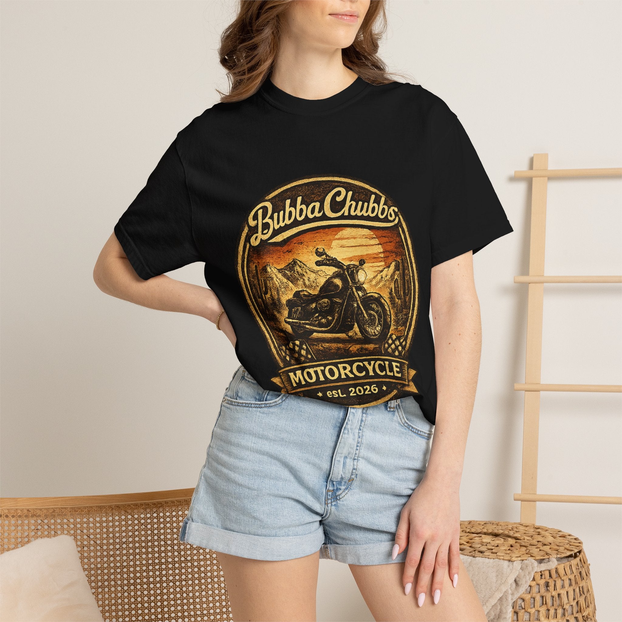 BubbaChubbs Tee —Motorcycle Main- Get Out, Stay Wild