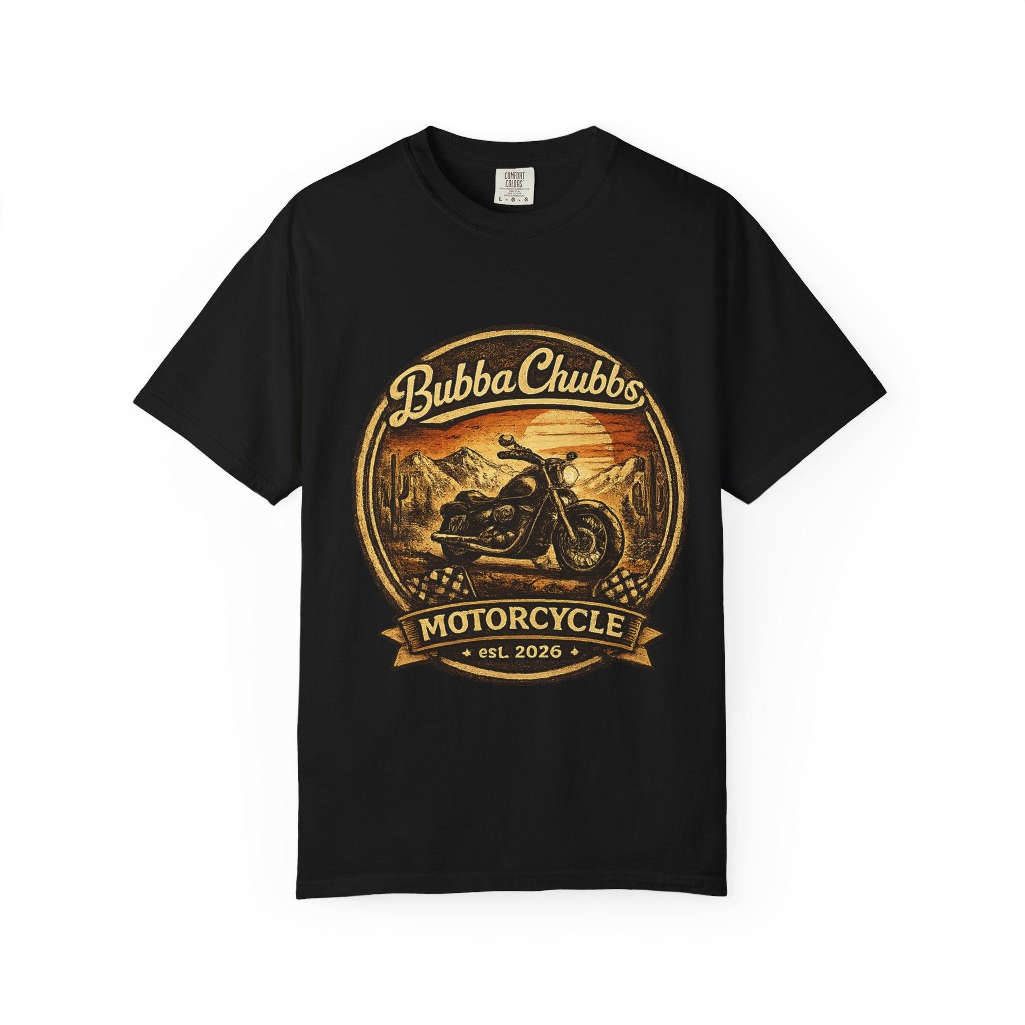 BubbaChubbs Tee —Motorcycle Main- Get Out, Stay Wild