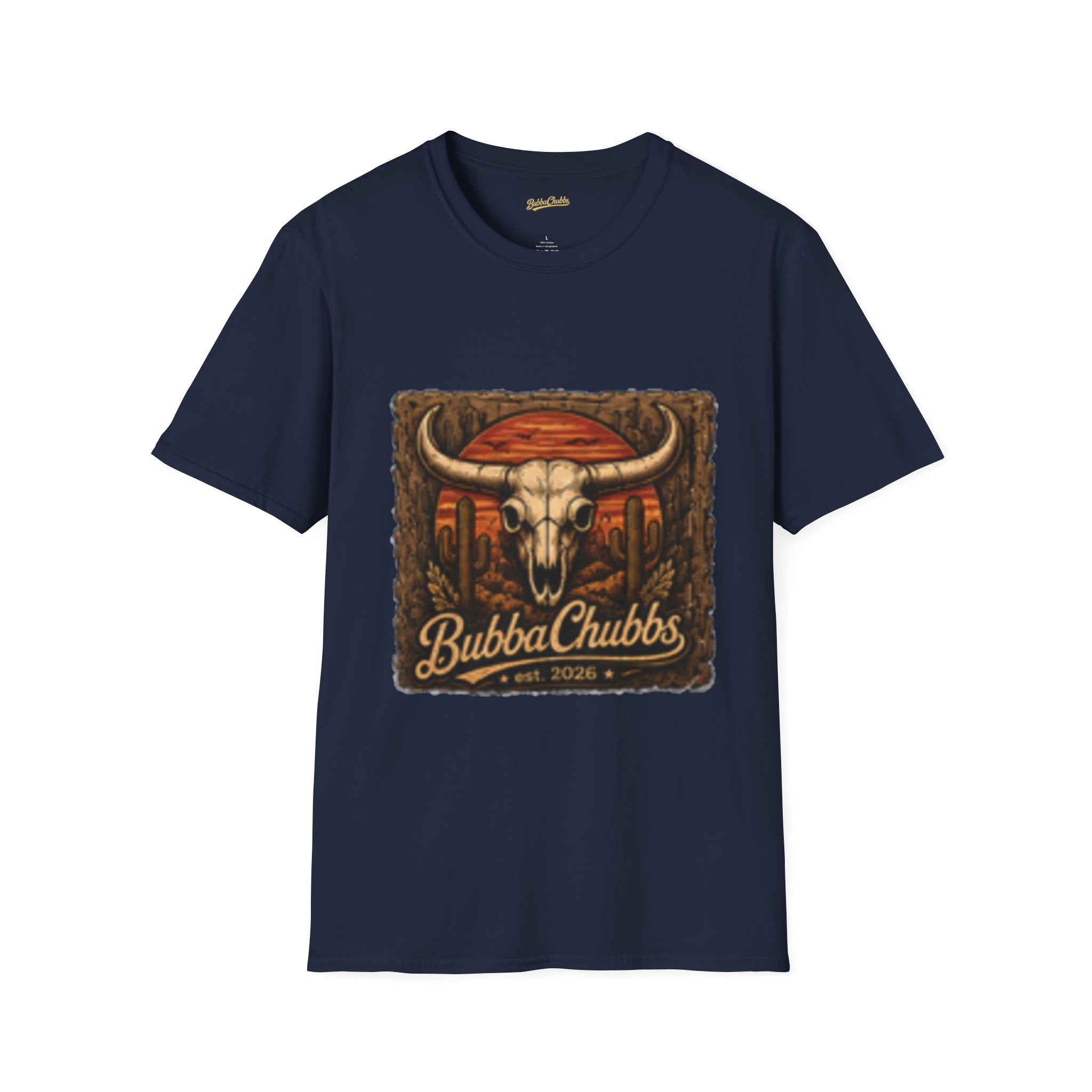 BubbaChubbs Desert Skull Logo T-Shirt