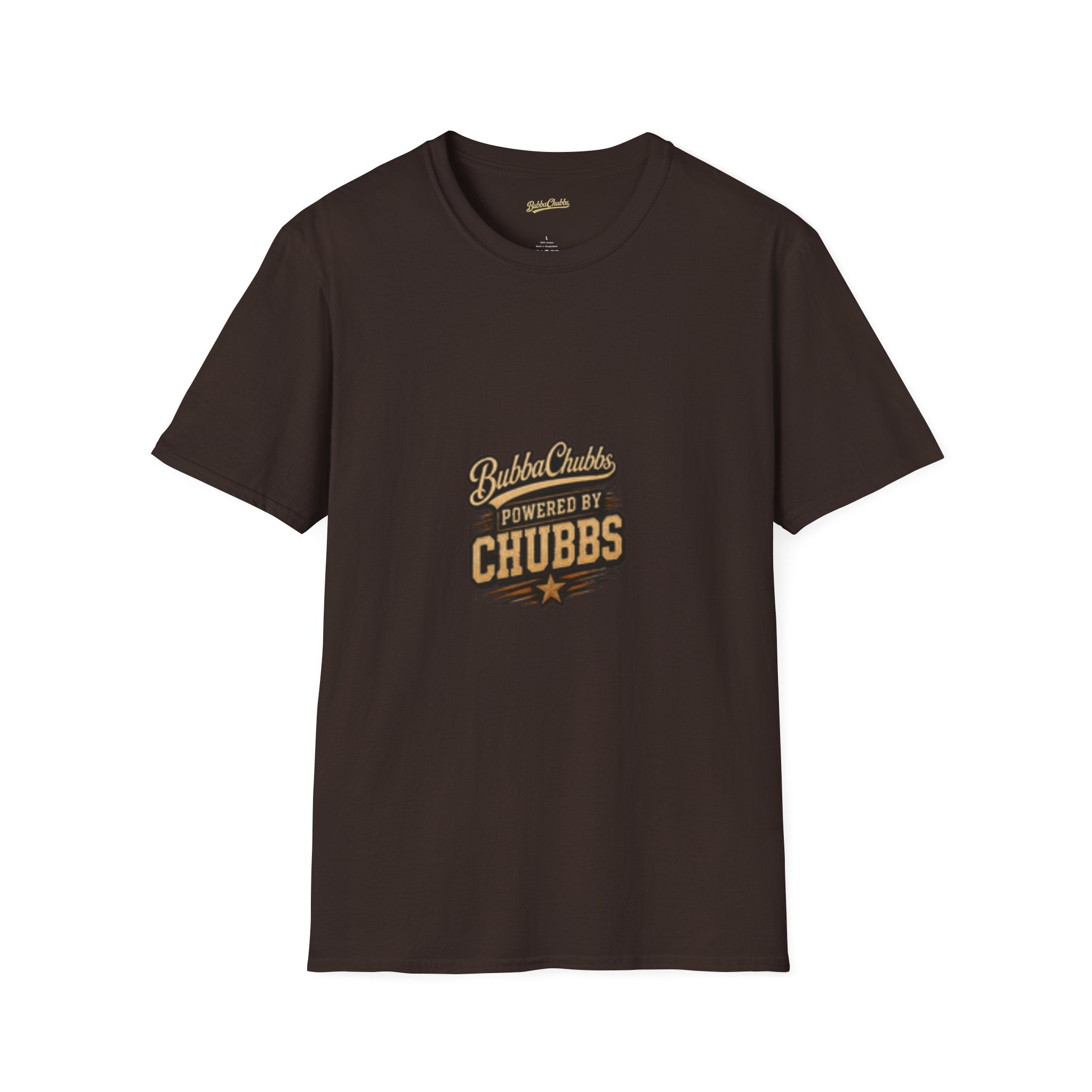 BubbaChubbs "Powered by Chubbs Built" T-Shirt