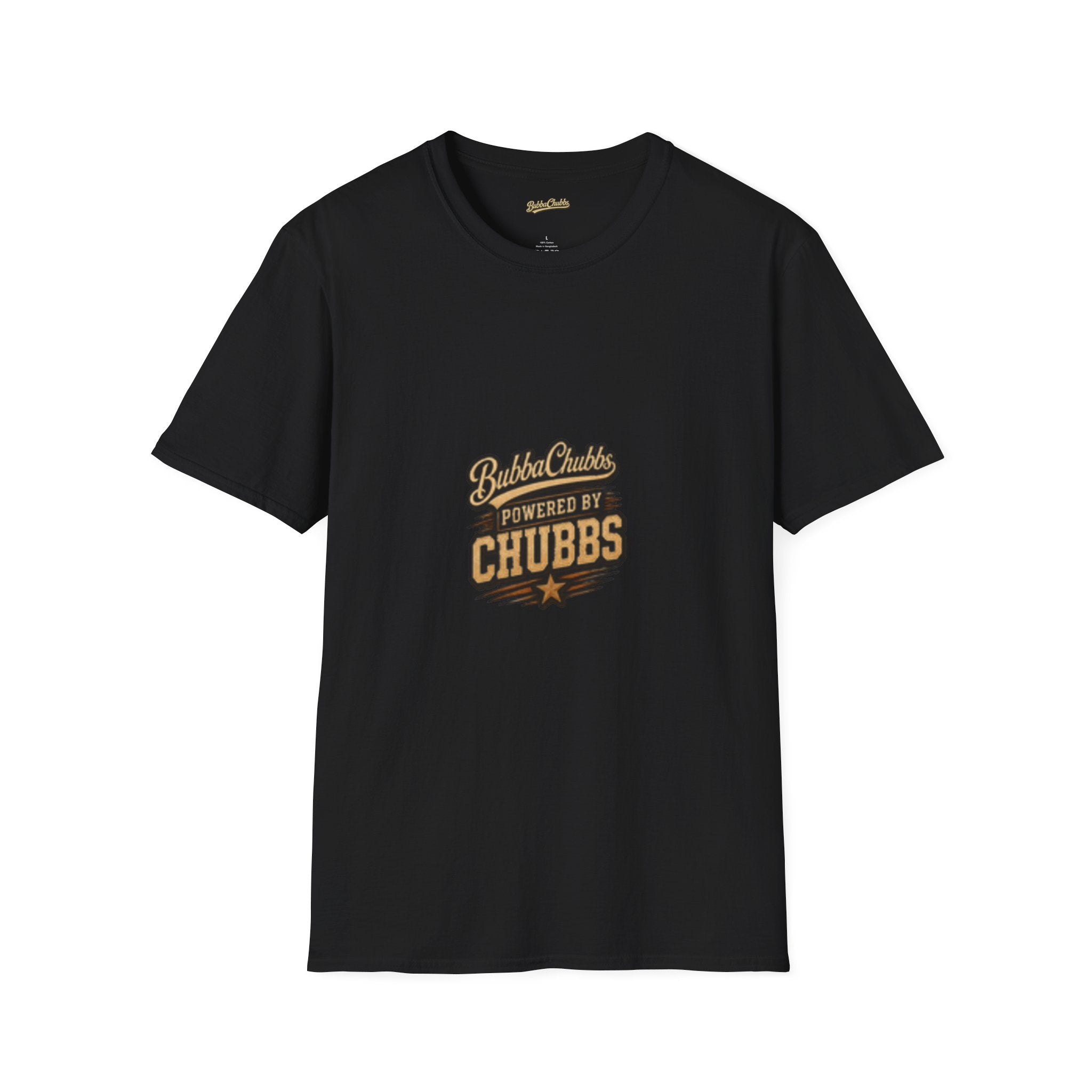 BubbaChubbs "Powered by Chubbs Built" T-Shirt