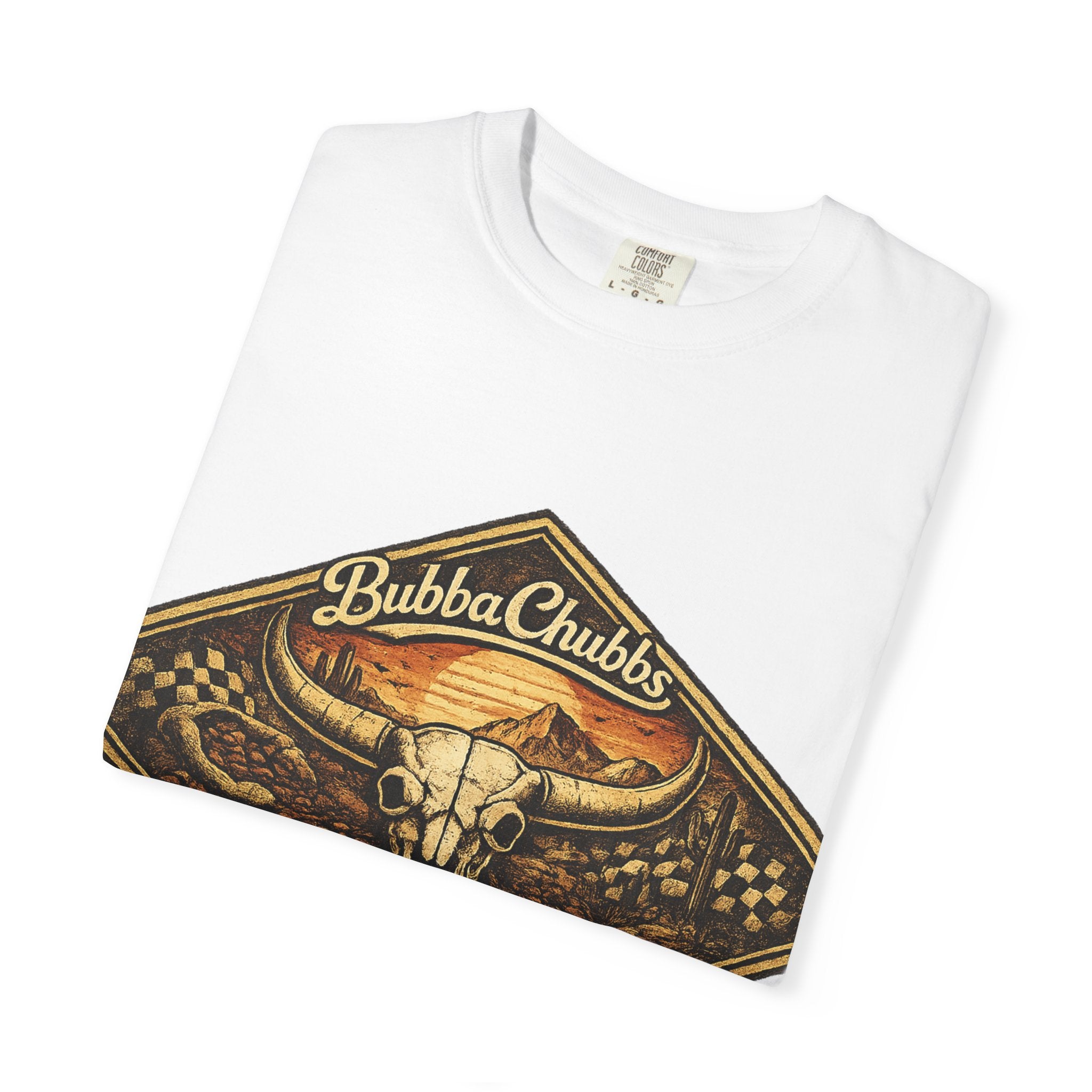 BubbaChubbs Tee —Old School Blue- Get Out, Stay Wild