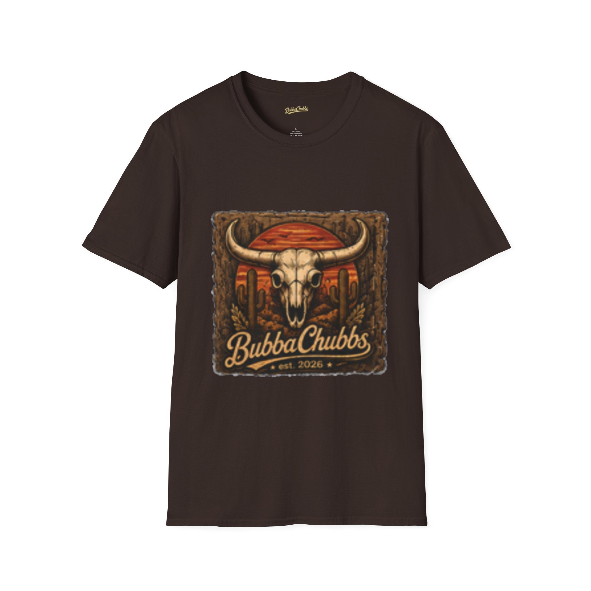 BubbaChubbs Desert Skull Logo T-Shirt