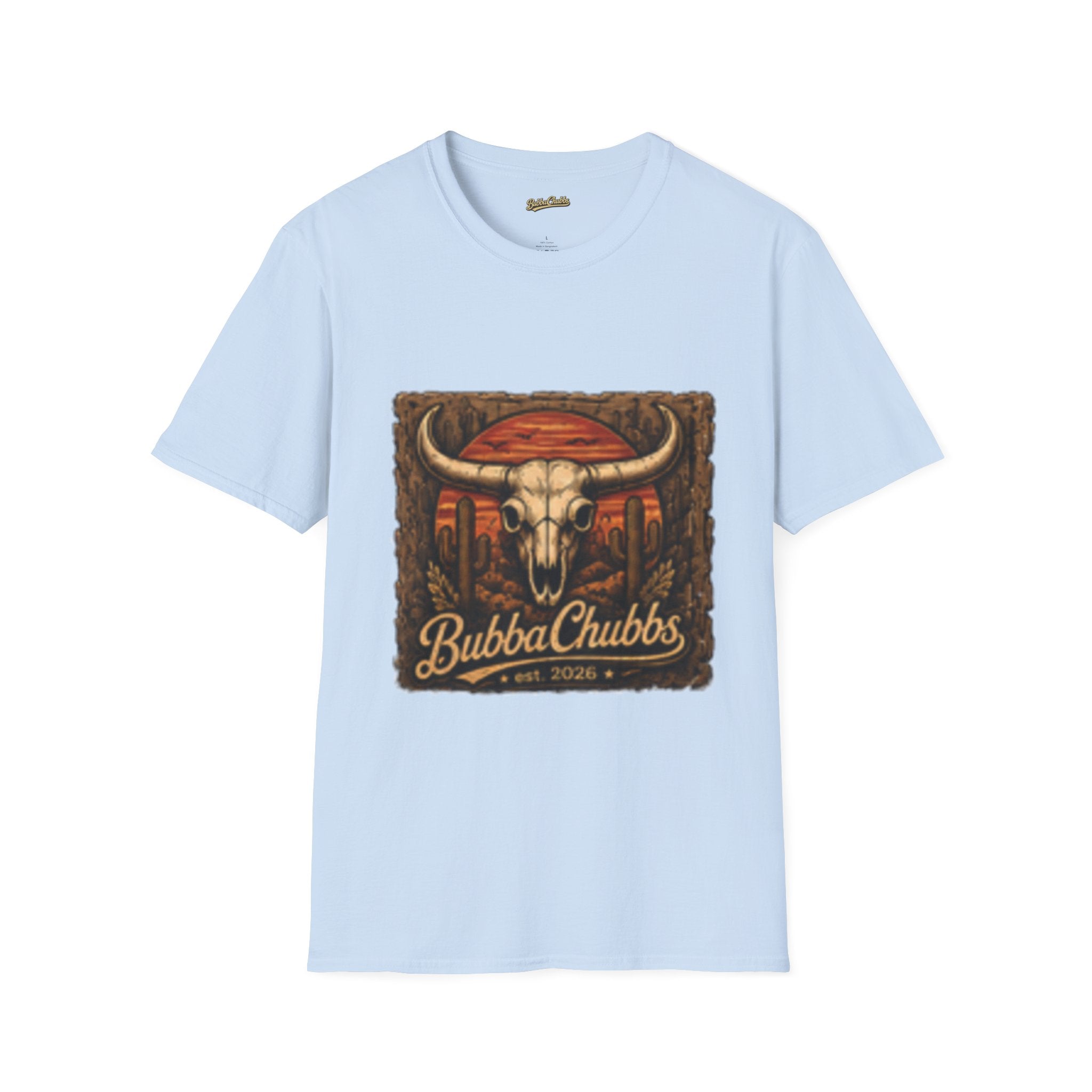 BubbaChubbs Desert Skull Logo T-Shirt